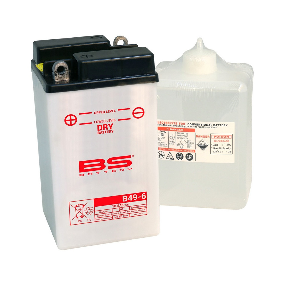 Conventional BS BATTERY with acid pack - B49-6