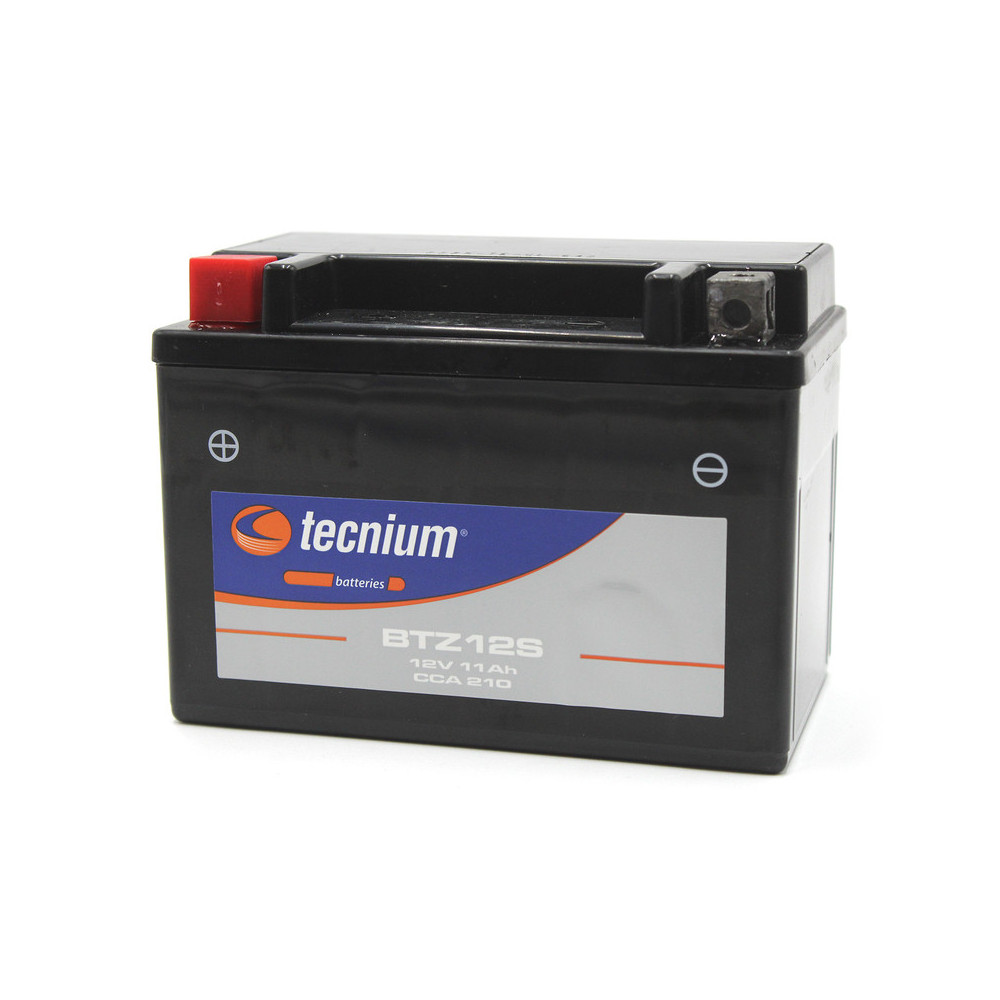TECNIUM maintenance-free battery, factory activated - BTZ12S