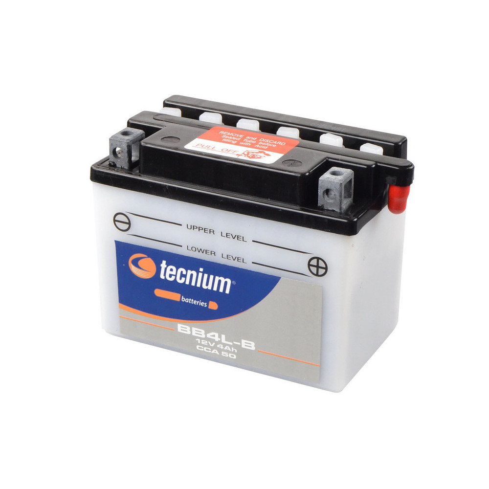 Conventional TECNIUM battery with acid pack - BB4L-B
