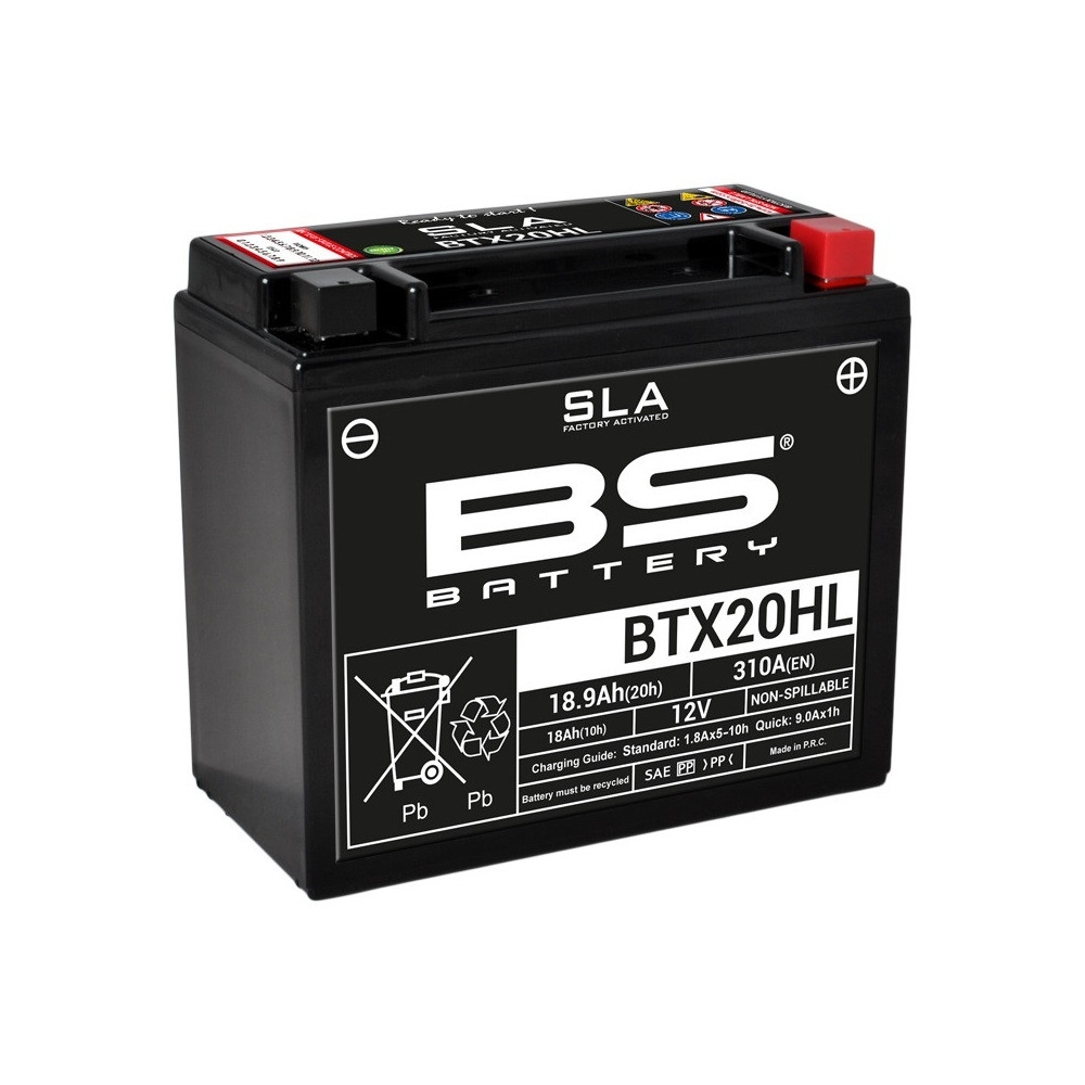 BS BATTERY SLA maintenance-free battery, factory activated - BTX20HL