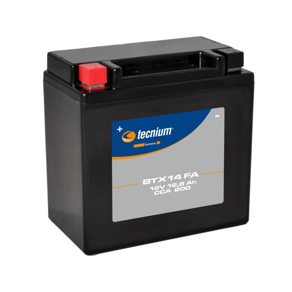 Factory-activated maintenance-free TECNIUM battery - BTX14