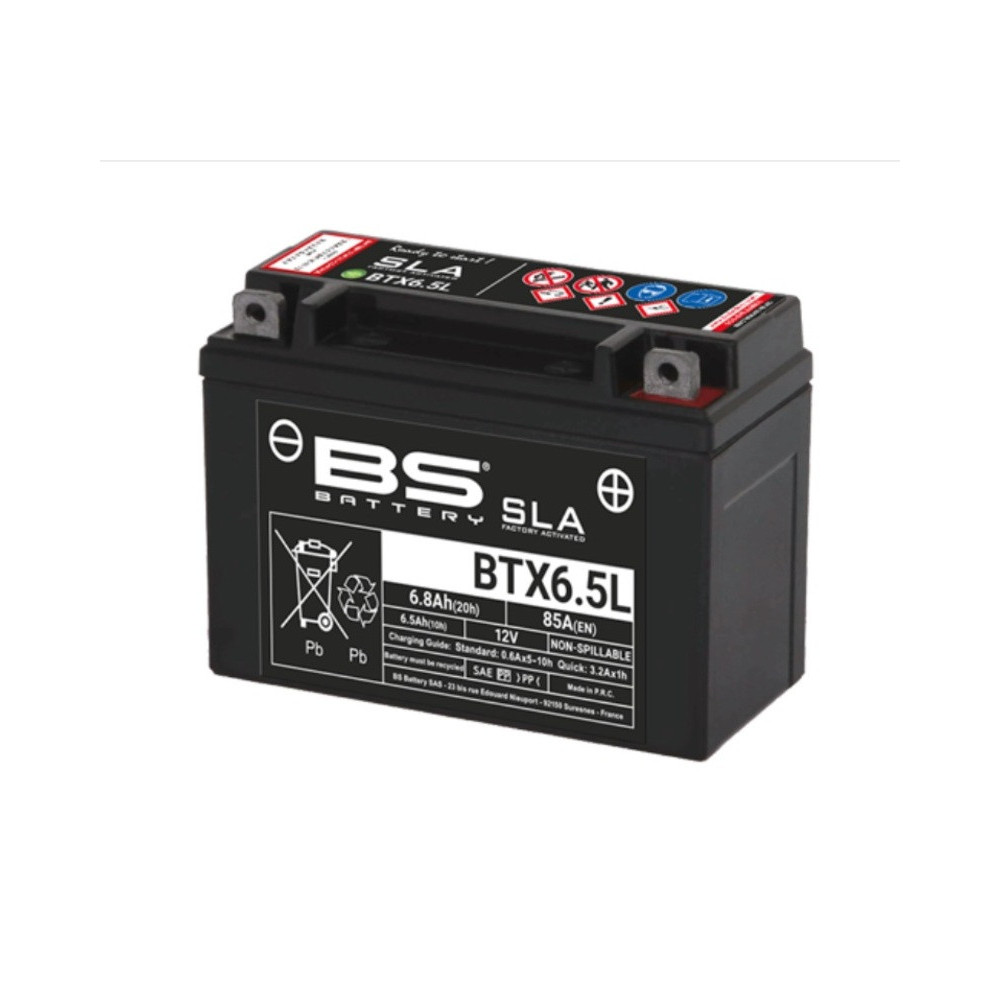 Batterie BS BATTERY SLA sans entretien activée usine - BTX6.5L 