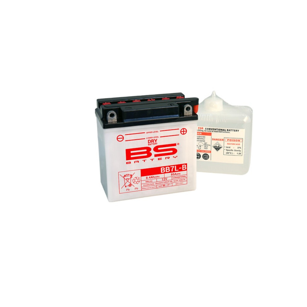Batterie BS BATTERY Haute-performance avec pack acide - BB7L-B2