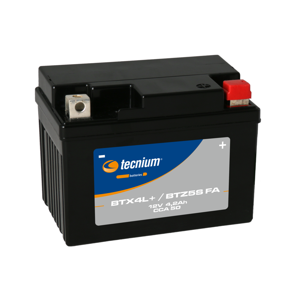 Batterie TECNIUM sans entretien activé usine - BTX4L+/BTZ5S