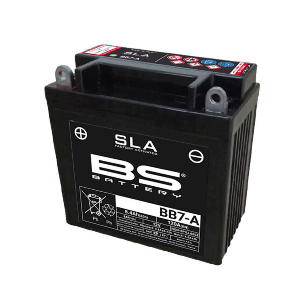 Batterie BS BATTERY SLA sans entretien activée usine - BB7-A
