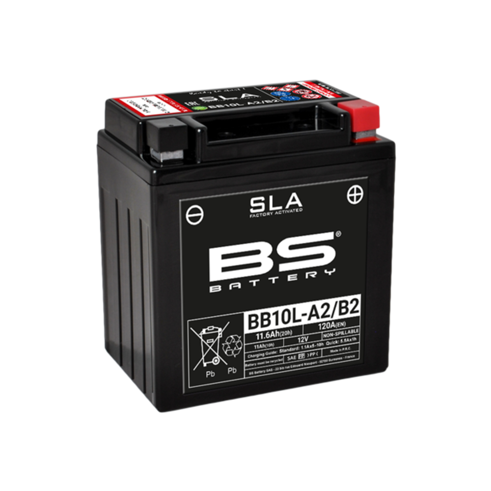 Batterie BS BATTERY SLA sans entretien activé usine - BB10L-A2/B2