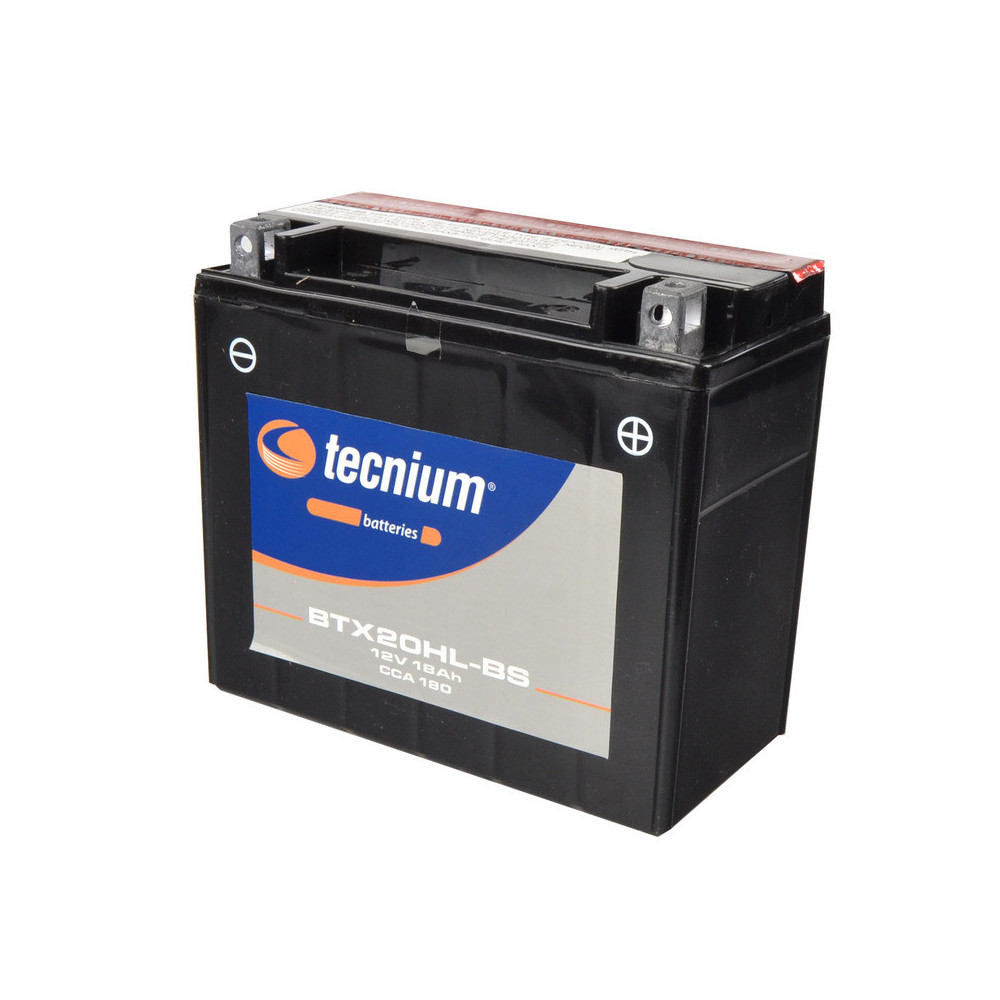 Batterie TECNIUM sans entretien avec pack acide - BTX20HL-BS