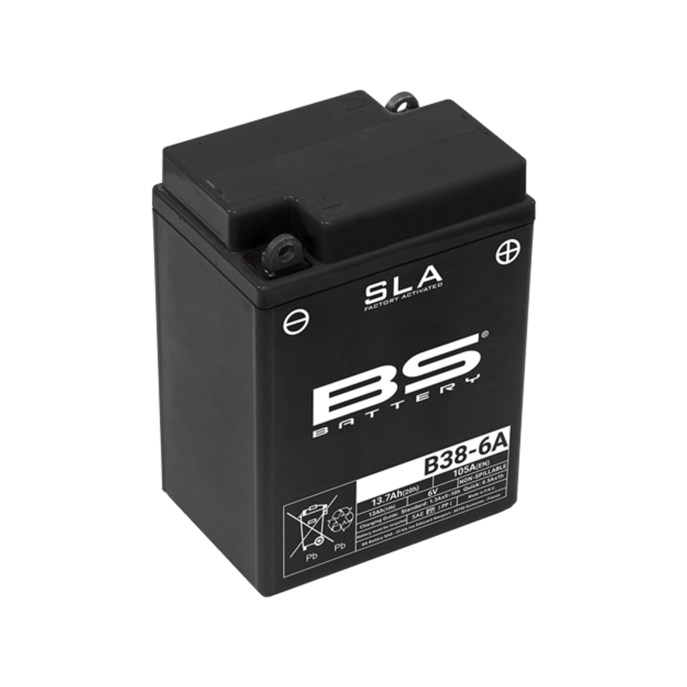 Batterie BS BATTERY SLA sans entretien activé usine - B38-6A