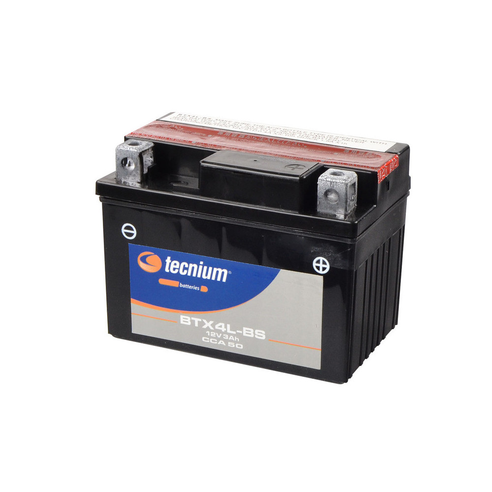 Batterie TECNIUM sans entretien avec pack acide - BTX4L-BS