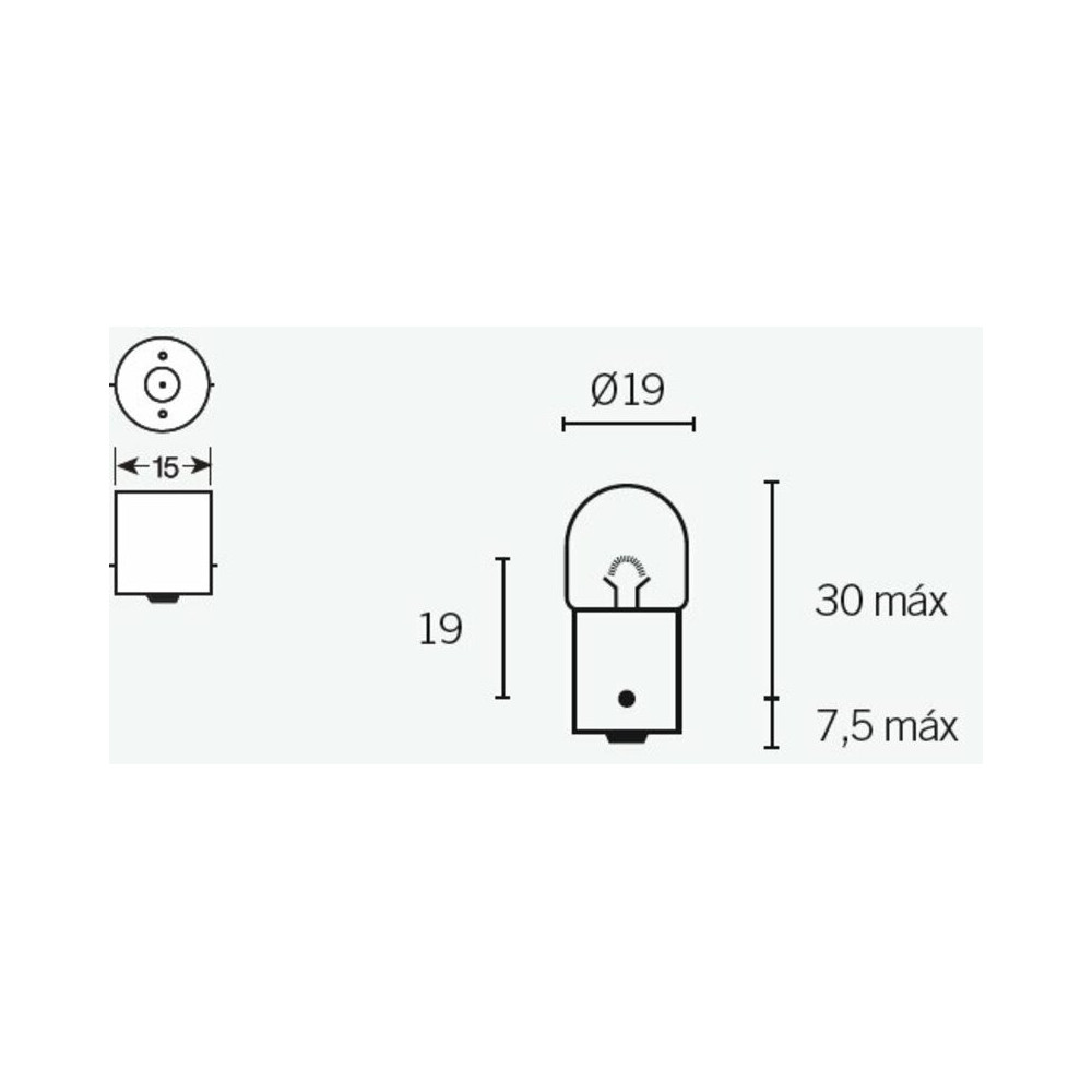 Ampoule TECNIUM R5 12V 5W - x10