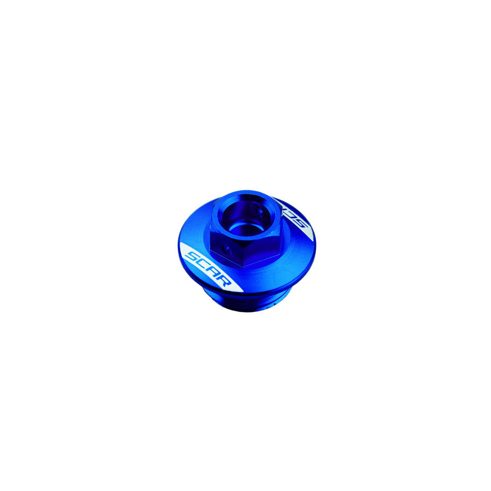 SCAR blue oil pan plug