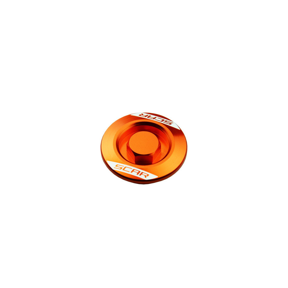 Bouchons carter moteur latéraux SCAR orange