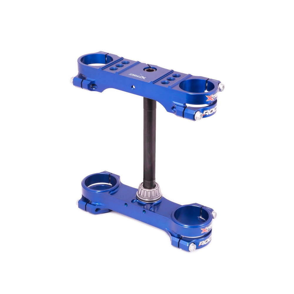 Té de fourche XTRIG ROCS Tech Offset 14mm PHDS bleu KTM SX85