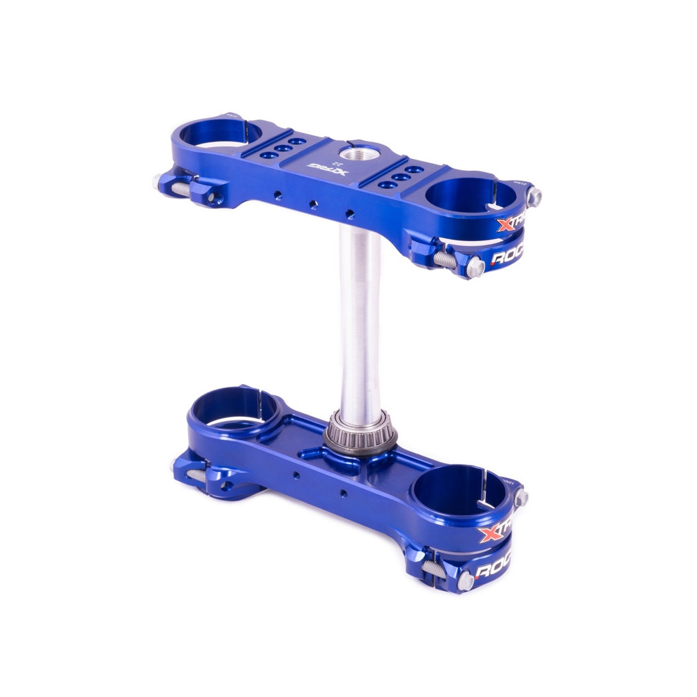 Té de fourche XTRIG ROCS Tech bleu Husqvarna TC/TE/FE 125