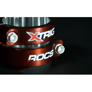 Té de fourche XTRIG ROCS Tech orange offset 25mm
