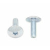 Vis tête bombée plate BOLT M5x0,80x16mm 10 pièces