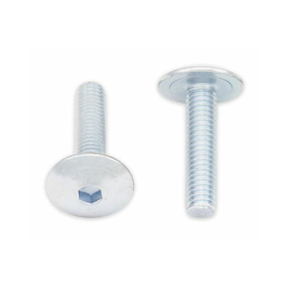 Vis tête bombée plate BOLT M6x1x25mm 10 pièces