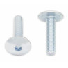 Vis tête bombée plate BOLT M6x1x25mm 10 pièces