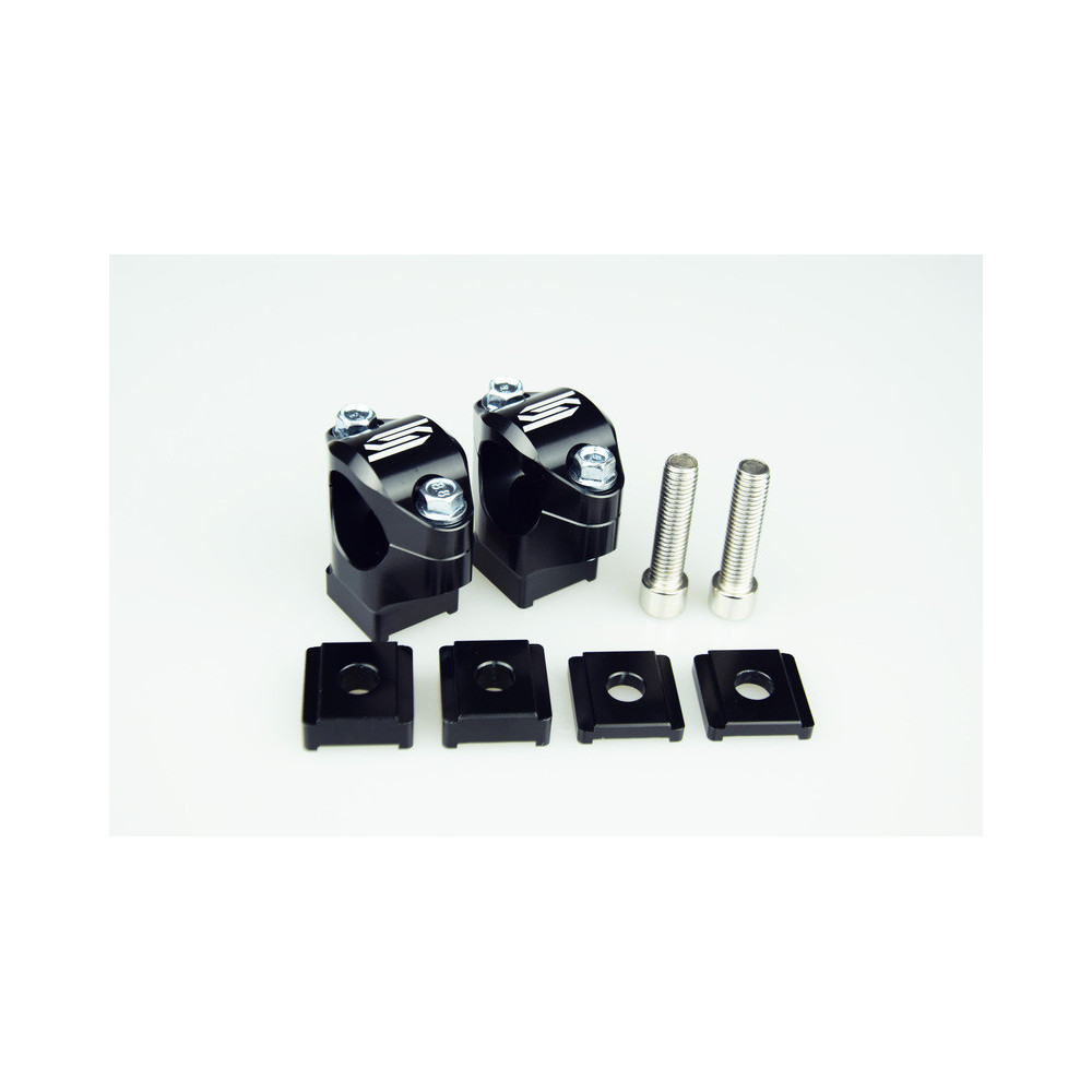 Pontets de guidon SCAR Ø28.6mm +35 à 50mm pour té de fourche OEM