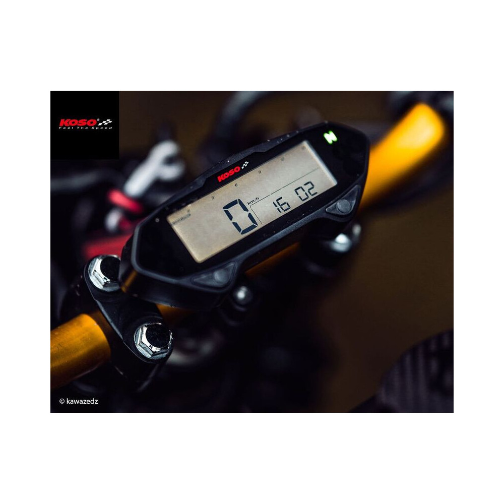 Compteur multifonctions KOSO DB-01RN LCD noir