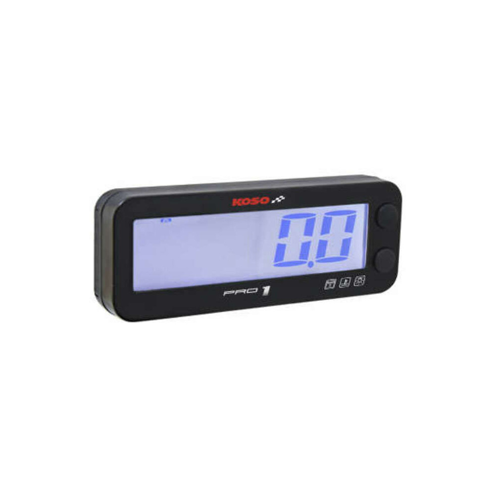 Compte-tours KOSO Pro-1 LCD multifonctions noir