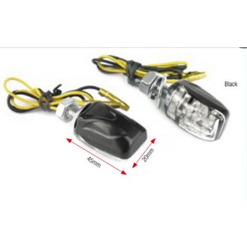 BIHR Shell black universal LED turn signals