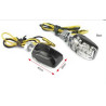 BIHR Shell black universal LED turn signals