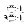 TECNIUM MX/Quad sintered metal brake pads - MO267
