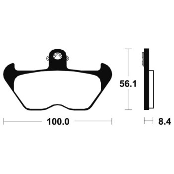 TECNIUM organic road brake pads - MA203