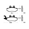 TECNIUM Organic Scooter Brake Pads - ME286