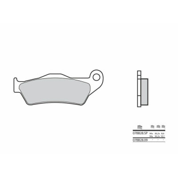 BREMBO sintered metal road brake pads - 07BB28SP