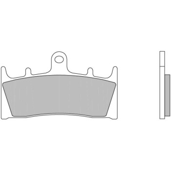 Plaquettes de frein BREMBO route carbone céramique - 07SU1907