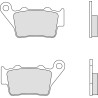 Plaquettes de frein BREMBO Vintage métal fritté - 07BB0258