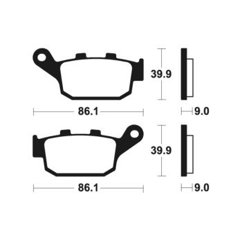 Plaquettes de frein TECNIUM Performance métal fritté - MR 381