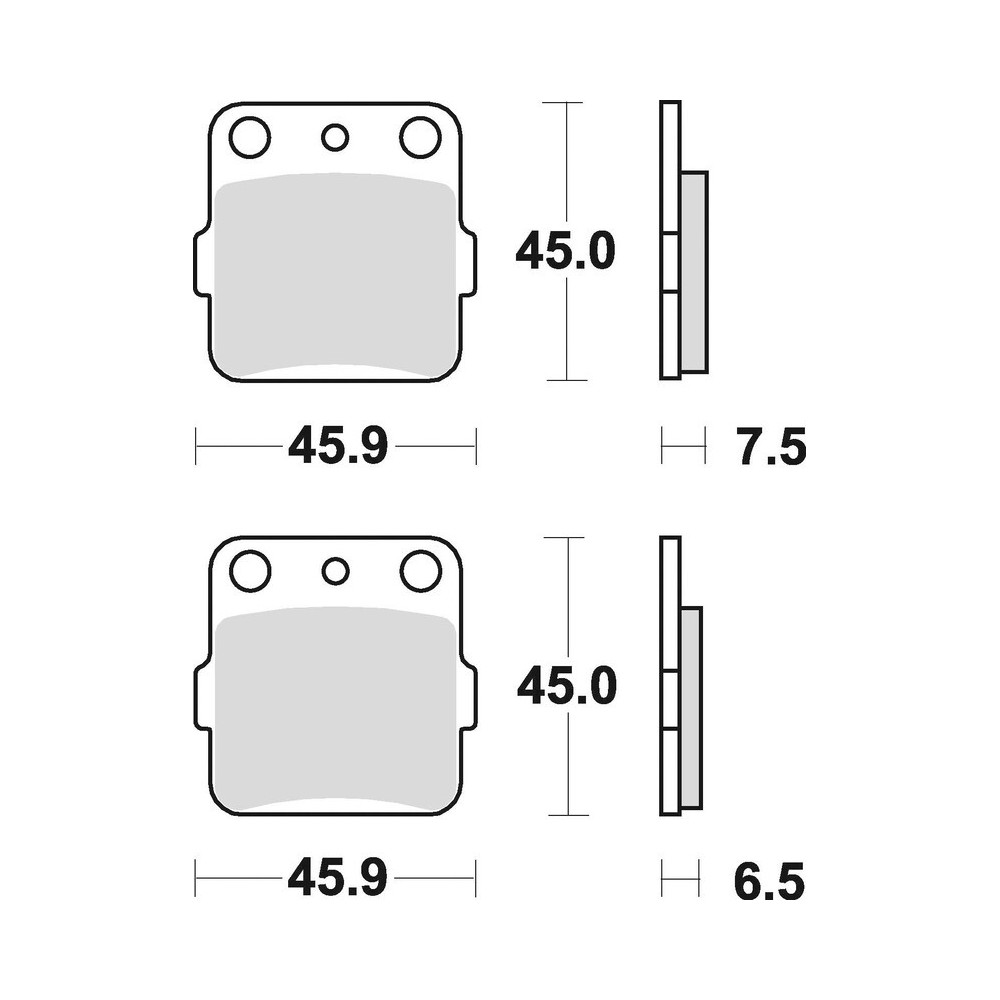 BRAKING Off-Road/Quad sintered metal brake pads - 686CM44