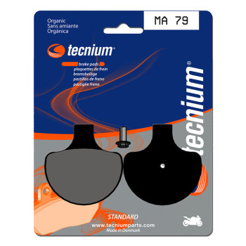 Plaquettes de frein TECNIUM route organique - MA79
