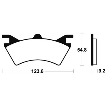 Plaquettes de frein TECNIUM MX/Quad métal fritté - MOA257