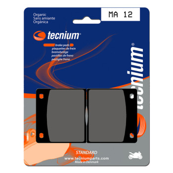 Plaquettes de frein TECNIUM route organique - MA12