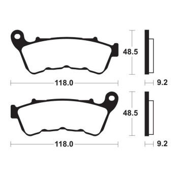 Plaquettes de frein TECNIUM Performance métal fritté - MF434
