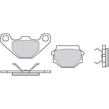 Plaquettes de frein BREMBO route carbone céramique - 07BB0708