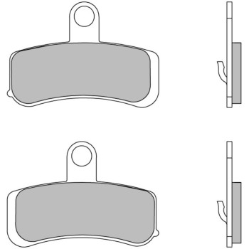 Plaquettes de frein BREMBO route métal fritté - 07HD15SA