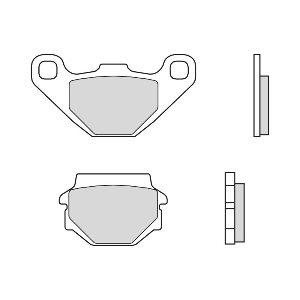 Plaquettes de frein BREMBO route carbone céramique - 07YA54CC