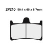 NISSIN semi-metallic road brake pads - 2P-210NS