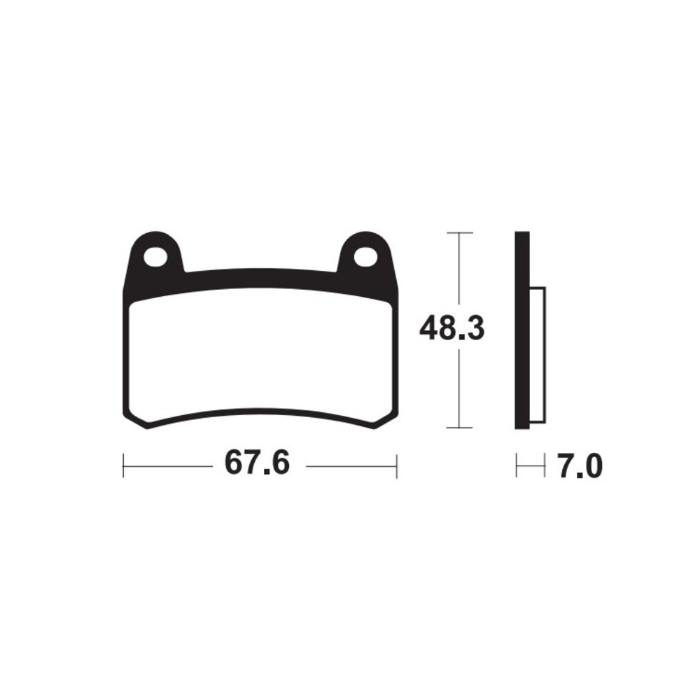 Plaquettes de frein TECNIUM Performance métal fritté - MF433
