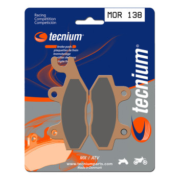 Plaquettes de frein TECNIUM Racing MX/Quad métal fritté - MOR138