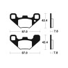 Plaquettes de frein TECNIUM MX/Quad métal fritté - MO405