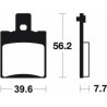Plaquettes de frein TECNIUM Scooter organique - ME244