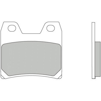 Plaquettes de frein BREMBO route métal fritté - 07YA40SP