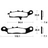 Plaquettes de frein TECNIUM MX/Quad métal fritté - MO301