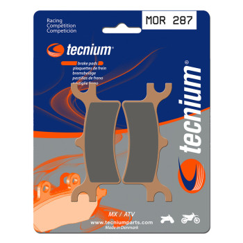 Plaquettes de frein TECNIUM Racing MX/Quad métal fritté - MOR287